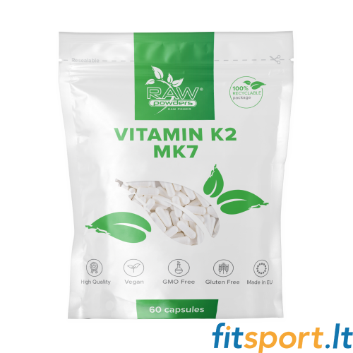 Rohpulver Vitamin K2 (MK-7) 60 Kapseln. 